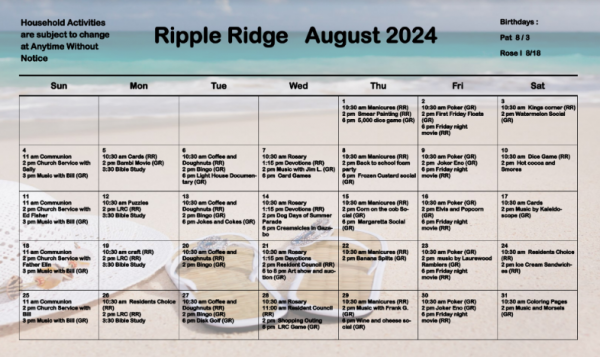 Ripple Ridge Aug 2024